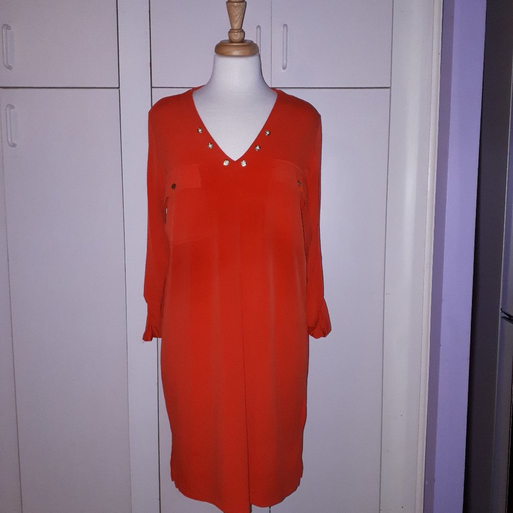 Michael Kors 3/4 Sleeve Tunic Style Dress Sz L
